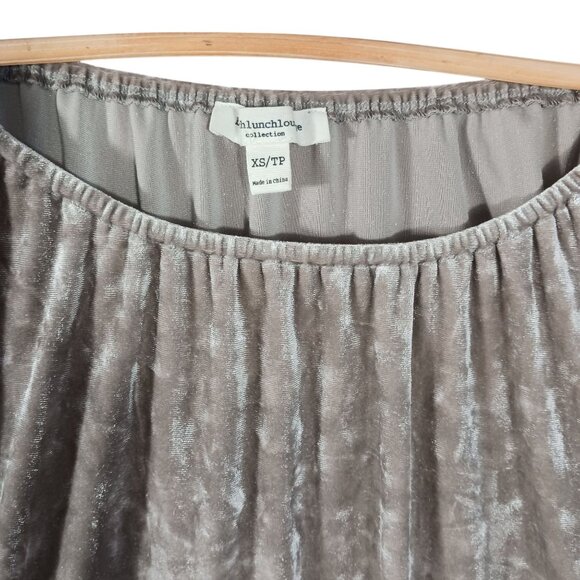 Beachllunchlounge, Crushed Velvet Peasant Top, X-S, Bell Sleeve, Ruffled, Boho - Picture 5 of 11